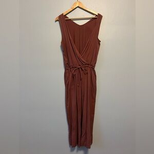 Tentree Blakely Jumpsuit Terracotta Orange